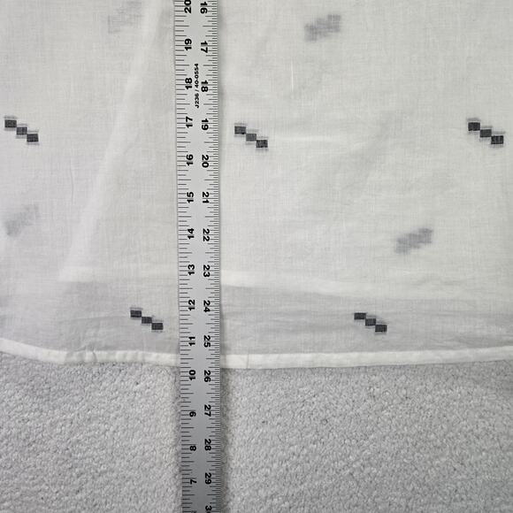 Woven By Synergy Sheer Top Womens XL Sleeveless Ruffle Organic Cotton - Picture 6 of 7